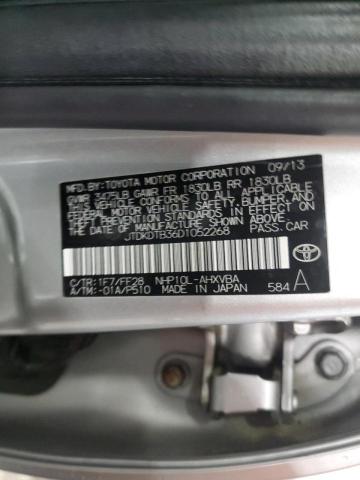 JTDKDTB36D1052268 - 2013 TOYOTA PRIUS C SILVER photo 12