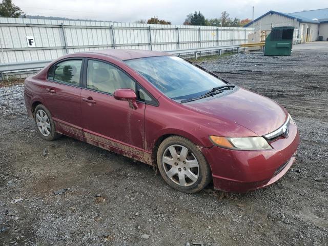 2HGFA16558H511633 - 2008 HONDA CIVIC LX RED photo 4