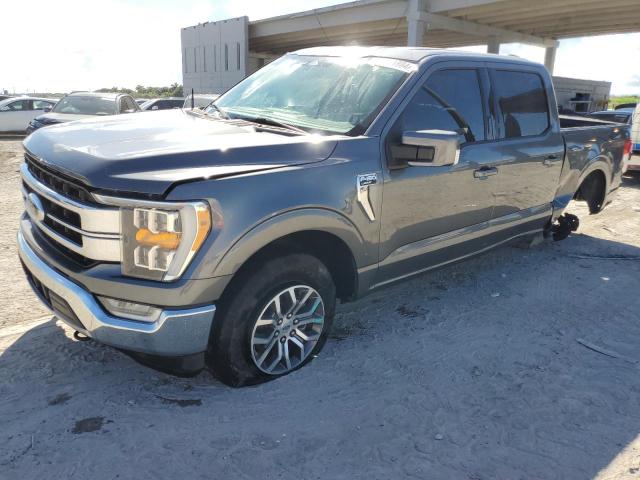 1FTFW1E80NFB80498 - 2022 FORD F150 SUPERCREW GRAY photo 1