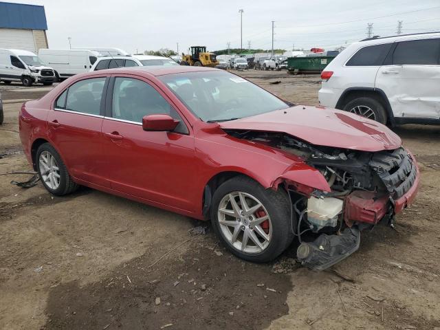 3FAHP0JG4AR197966 - 2010 FORD FUSION SEL RED photo 4