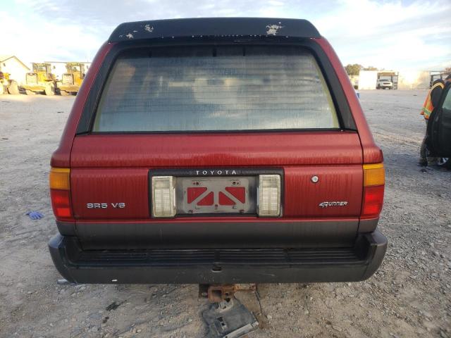 JT3VN39W4L0013214 - 1990 TOYOTA 4RUNNER VN39 SR5 RED photo 6