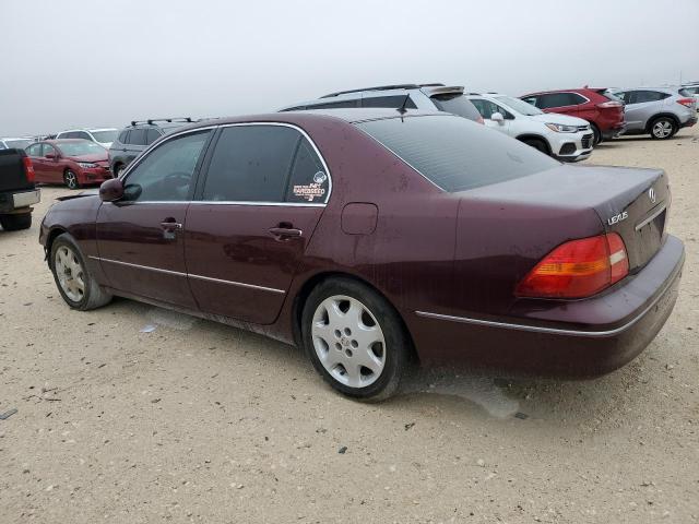 JTHBN30F530099546 - 2003 LEXUS LS 430 RED photo 2