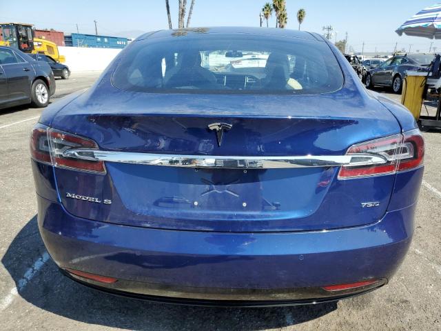 5YJSA1E21HF178650 - 2017 TESLA MODEL S ლურჯი ფოტო 6