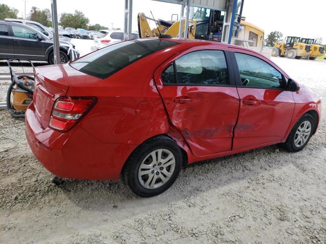 1G1JB5SH0J4110645 - 2018 CHEVROLET SONIC LS RED photo 3