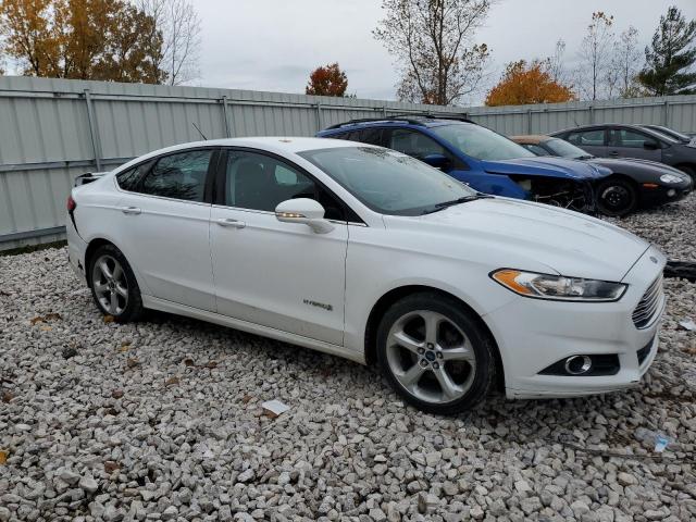 3FA6P0LU3ER267330 - 2014 FORD FUSION SE HYBRID WHITE photo 4