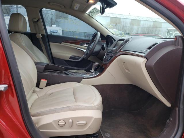 2G4GN5EX1F9125795 - 2015 BUICK REGAL PREMIUM RED photo 5