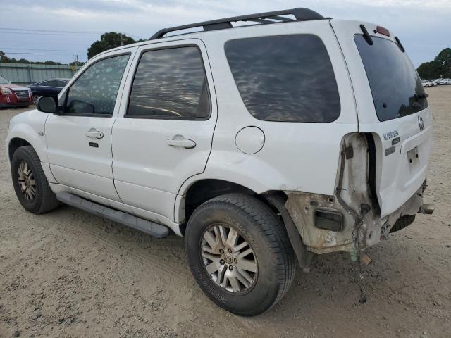 4M2YU56126KJ02878 - 2006 MERCURY MARINER WHITE photo 2