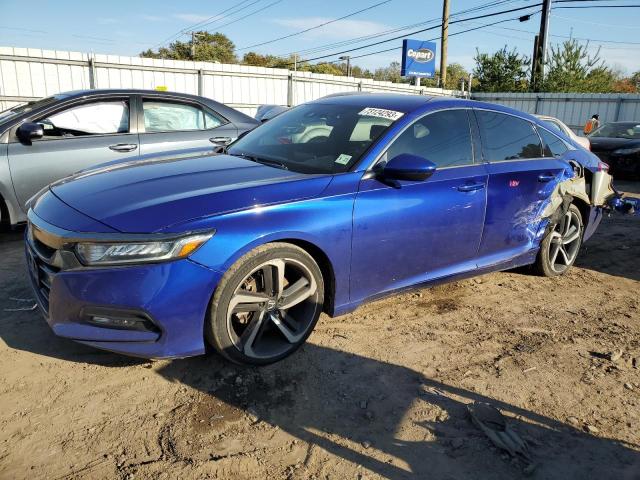 1HGCV1F38JA152207 - 2018 HONDA ACCORD SPORT BLUE photo 1