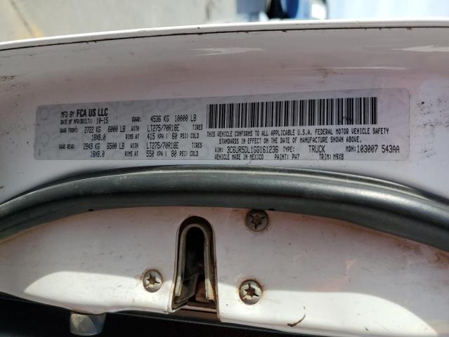 3C6UR5DL1GG161236 - 2016 RAM 2500 SLT თეთრი ფოტო 12