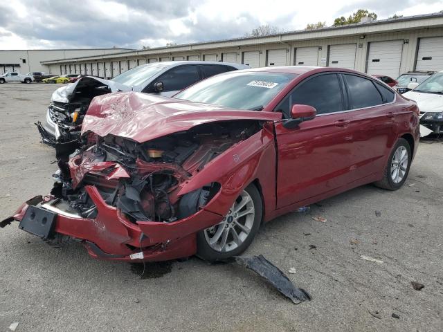 3FA6P0HD7KR166117 - 2019 FORD FUSION SE BURGUNDY photo 1