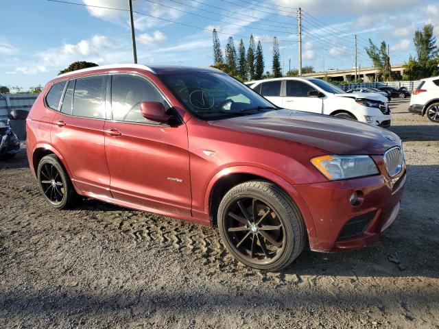 5UXWX7C51E0E81911 - 2014 BMW X3 XDRIVE35I RED photo 4