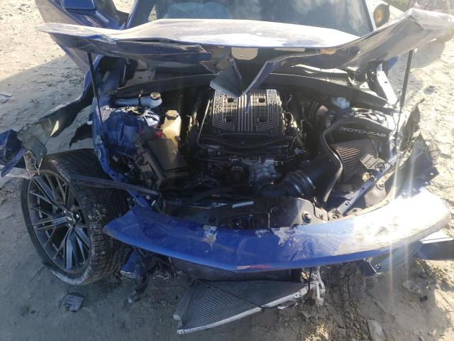 1G1FK1R60K0135671 - 2019 CHEVROLET CAMARO ZL1 BLUE photo 11