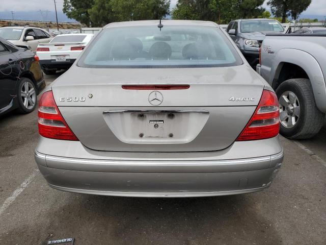 WDBUF83J15X167659 - 2005 MERCEDES-BENZ E 500 4MATIC SILVER photo 6