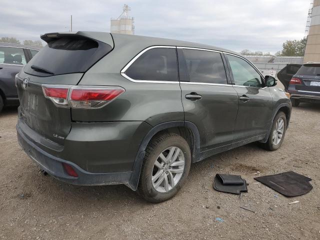 5TDBKRFH2FS170791 - 2015 TOYOTA HIGHLANDER LE GREEN photo 3