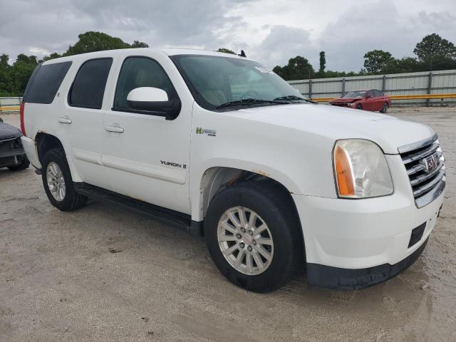 1GKFK13598R277114 - 2008 GMC YUKON HYBRID WHITE photo 4