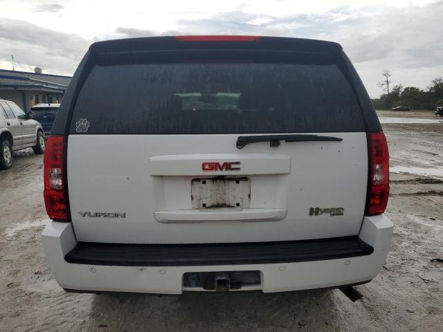 1GKFK13598R277114 - 2008 GMC YUKON HYBRID WHITE photo 6