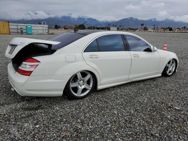 WDDNG86X37A146911 - 2007 MERCEDES-BENZ S 550 4MATIC WHITE photo 3