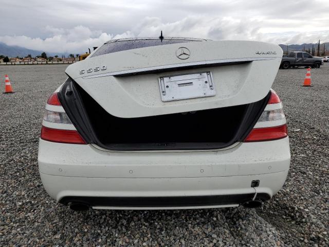 WDDNG86X37A146911 - 2007 MERCEDES-BENZ S 550 4MATIC WHITE photo 6