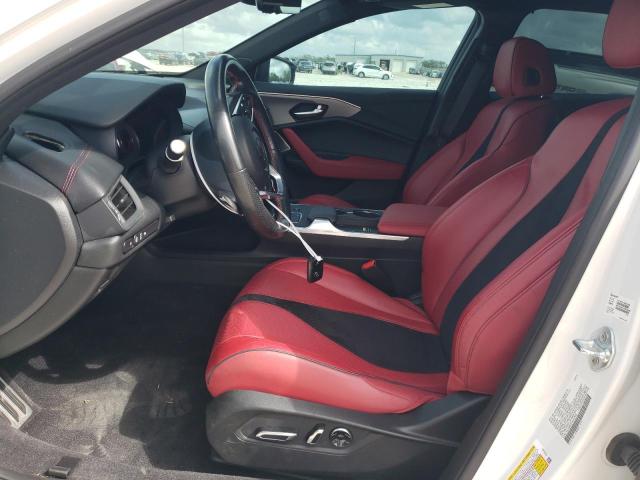 19UUB6F57NA003692 - 2022 ACURA TLX TECH A WHITE photo 7