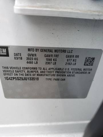 1G4ZP5SZ9JU133518 - 2018 BUICK LACROSSE ESSENCE SILVER photo 12