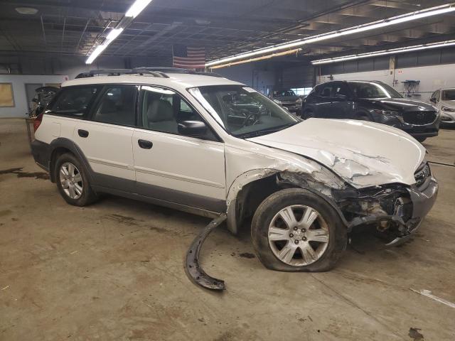 4S4BP61CX57302986 - 2005 SUBARU LEGACY OUTBACK 2.5I WHITE photo 4