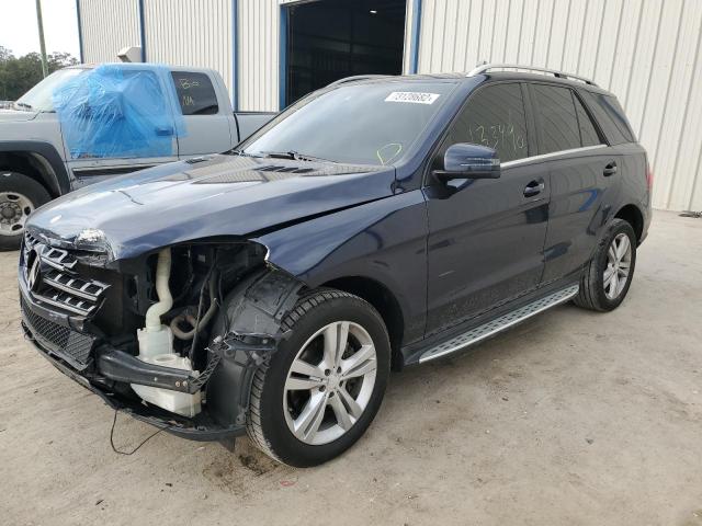 4JGDA5HB5EA287687 - 2014 MERCEDES-BENZ ML 350 4MATIC BLUE photo 1