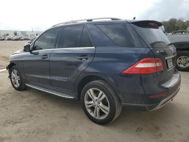 4JGDA5HB5EA287687 - 2014 MERCEDES-BENZ ML 350 4MATIC BLUE photo 2