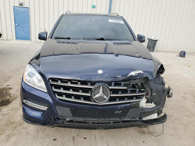 4JGDA5HB5EA287687 - 2014 MERCEDES-BENZ ML 350 4MATIC BLUE photo 5