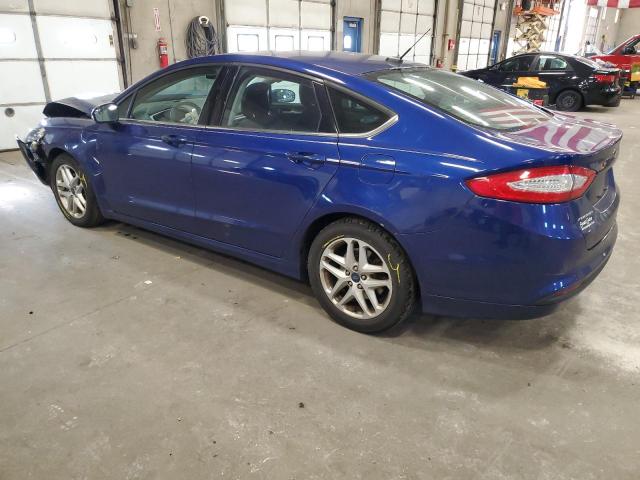 1FA6P0H75E5406914 - 2014 FORD FUSION SE BLUE photo 2