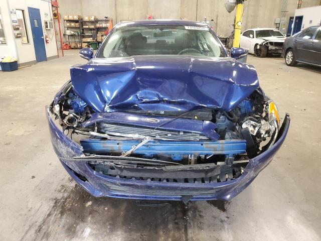 1FA6P0H75E5406914 - 2014 FORD FUSION SE BLUE photo 5