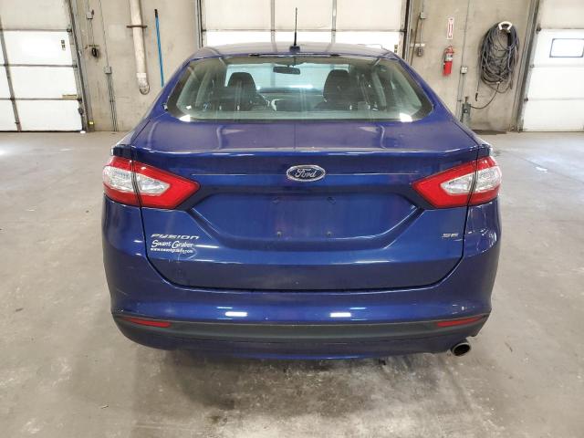 1FA6P0H75E5406914 - 2014 FORD FUSION SE BLUE photo 6