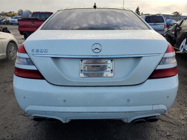 WDDNG76X09A254528 - 2009 MERCEDES-BENZ S 600 WHITE photo 6