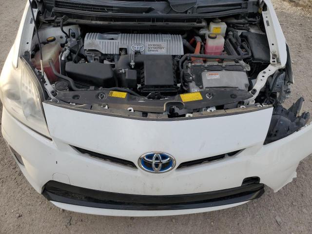 JTDKN3DU7C5456660 - 2012 TOYOTA PRIUS WHITE photo 12