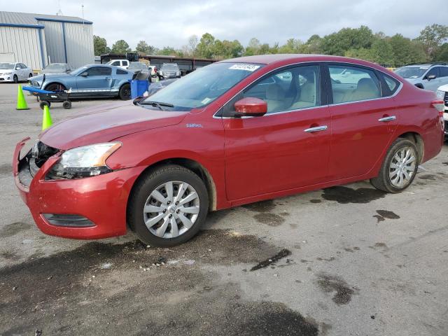3N1AB7APXEL675712 - 2014 NISSAN SENTRA S RED photo 1