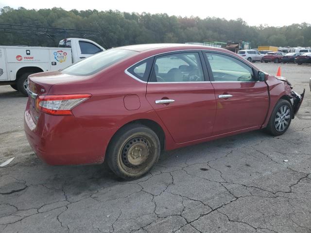 3N1AB7APXEL675712 - 2014 NISSAN SENTRA S RED photo 3