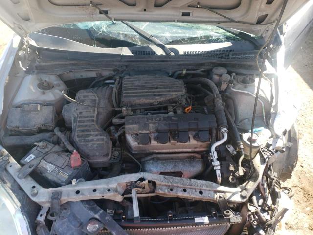 1HGEM211X5L033687 - 2005 HONDA CIVIC DX VP ვერცხლისფერი ფოტო 11