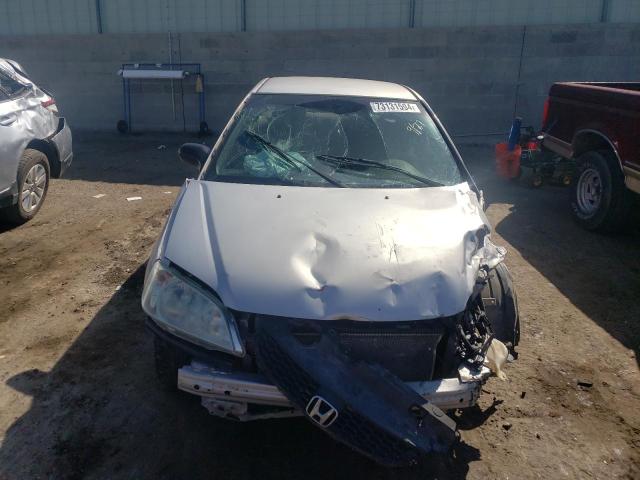1HGEM211X5L033687 - 2005 HONDA CIVIC DX VP ვერცხლისფერი ფოტო 5