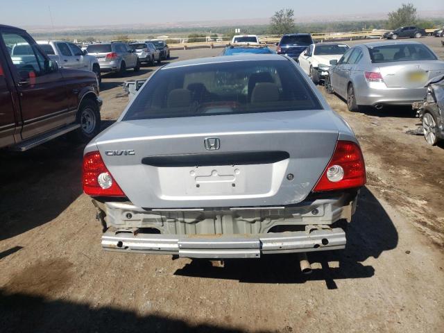 1HGEM211X5L033687 - 2005 HONDA CIVIC DX VP ვერცხლისფერი ფოტო 6