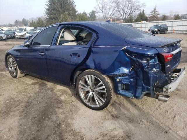 JN1EV7AR9JM444939 - 2018 INFINITI Q50 LUXE BLUE photo 2