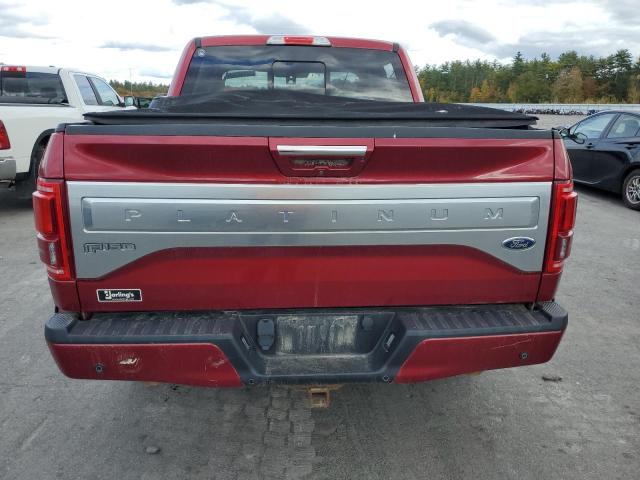 1FTEW1EG6GFD28563 - 2016 FORD F150 SUPERCREW RED photo 6