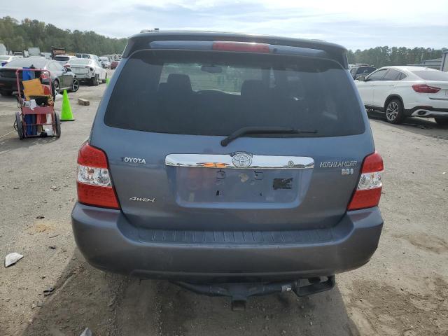 JTEEW21A360016883 - 2006 TOYOTA HIGHLANDER HYBRID BLUE photo 6