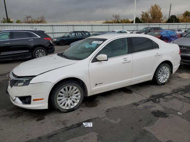 3FADP0L3XAR384959 - 2010 FORD FUSION HYBRID WHITE photo 1