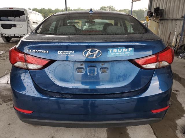 KMHDH4AE1FU419984 - 2015 HYUNDAI ELANTRA SE BLUE photo 6