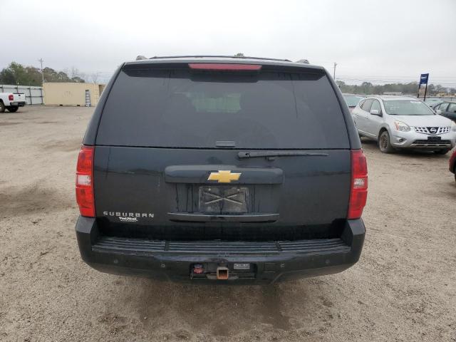 1GNSCJE0XDR291629 - 2013 CHEVROLET SUBURBAN C1500 LT BLACK photo 6