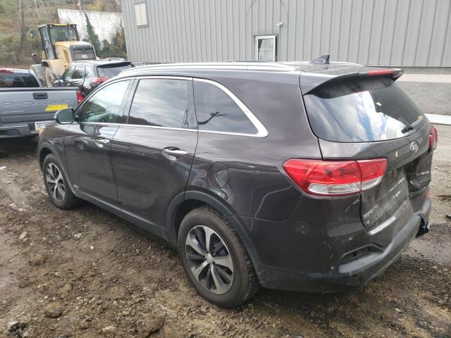 5XYPHDA1XHG278853 - 2017 KIA SORENTO EX BLACK photo 2