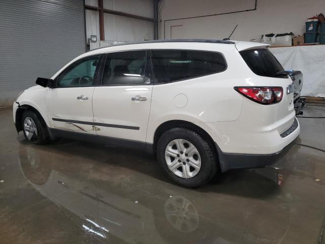 1GNKRFED1DJ248908 - 2013 CHEVROLET TRAVERSE LS WHITE photo 2