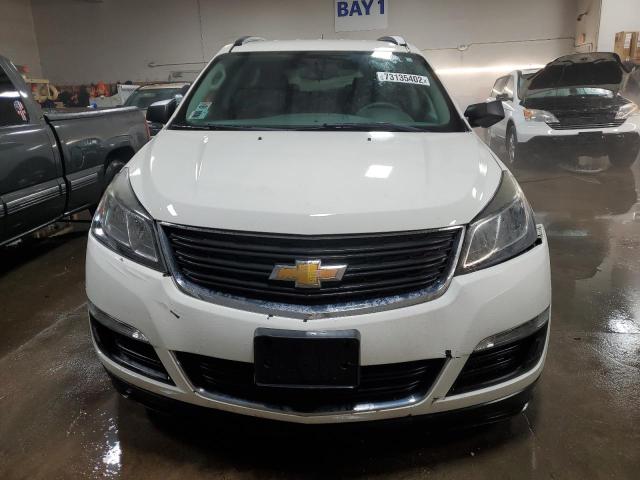 1GNKRFED1DJ248908 - 2013 CHEVROLET TRAVERSE LS WHITE photo 5