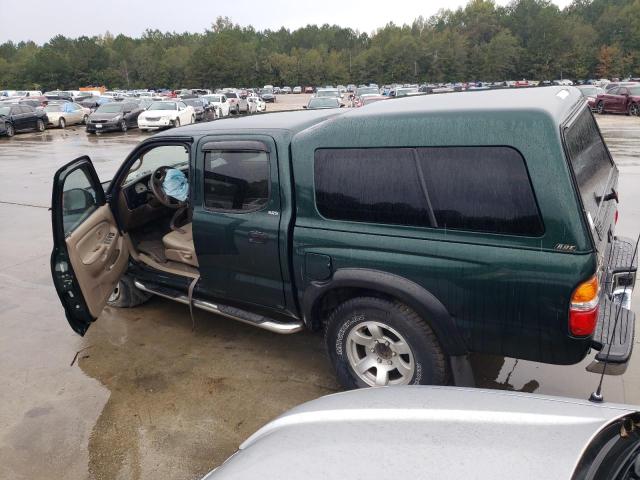 5TEGN92N22Z126232 - 2002 TOYOTA TACOMA DOUBLE CAB PRERUNNER GREEN photo 2