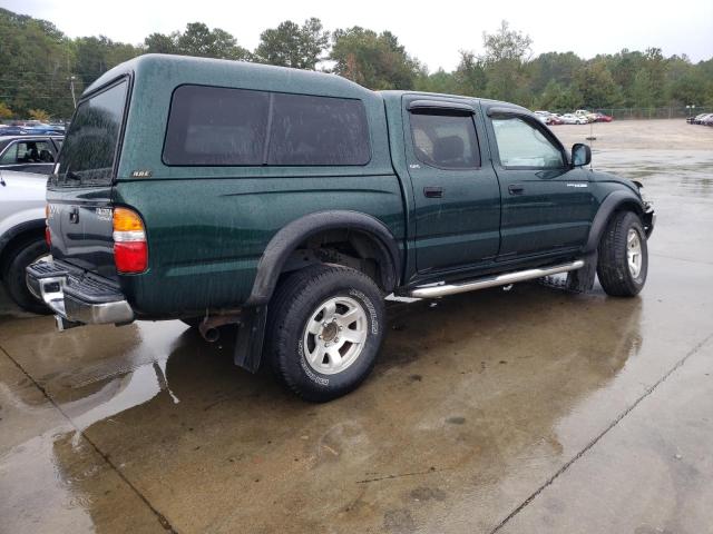 5TEGN92N22Z126232 - 2002 TOYOTA TACOMA DOUBLE CAB PRERUNNER GREEN photo 3
