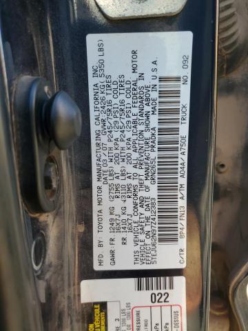 5TEJU62N97Z412383 - 2007 TOYOTA TACOMA DOUBLE CAB PRERUNNER BLUE photo 12